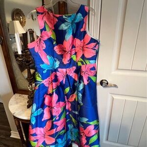 Chicwish Blue Floral Dress